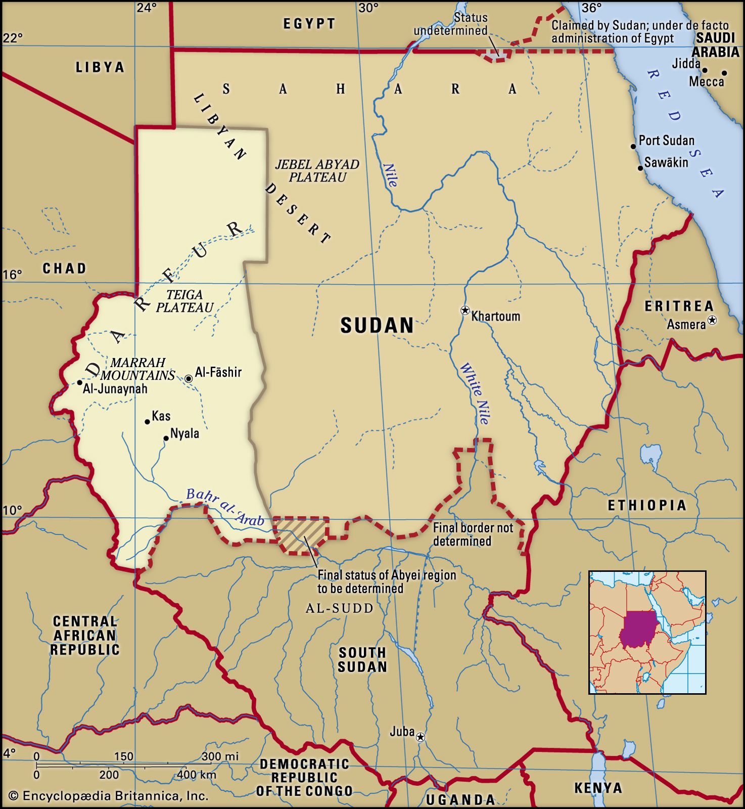 darfur sudan map – detailed map of sudan – Succed