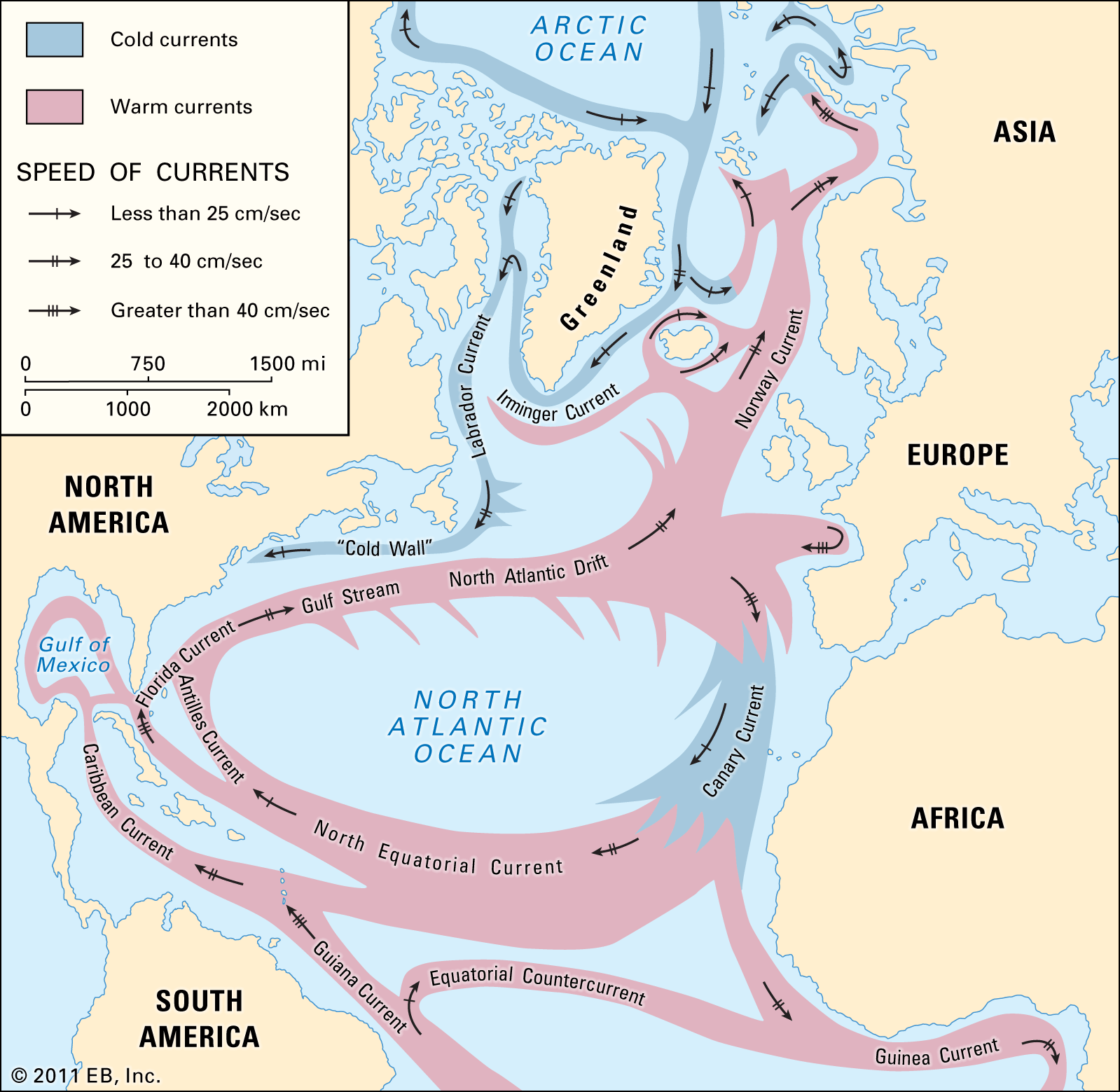 Atlantic Ocean Map North America Location Tourism - ocean wildlife