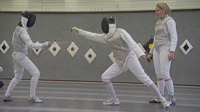 Learning how to fence with an Olympic champion