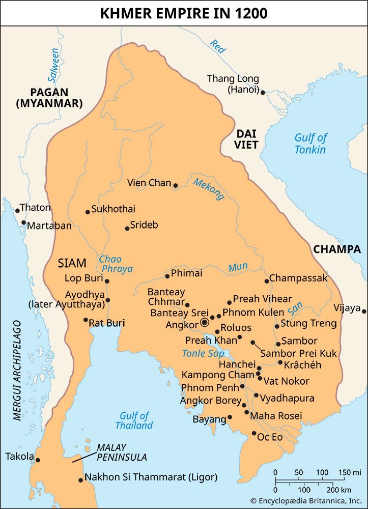 Khmer empire c. 1200