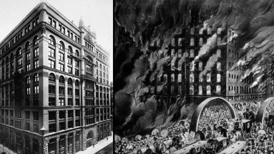 Examine how the Rookery building symbolized the rise of the modern city from the ashes of the Great Chicago Fire of 1871