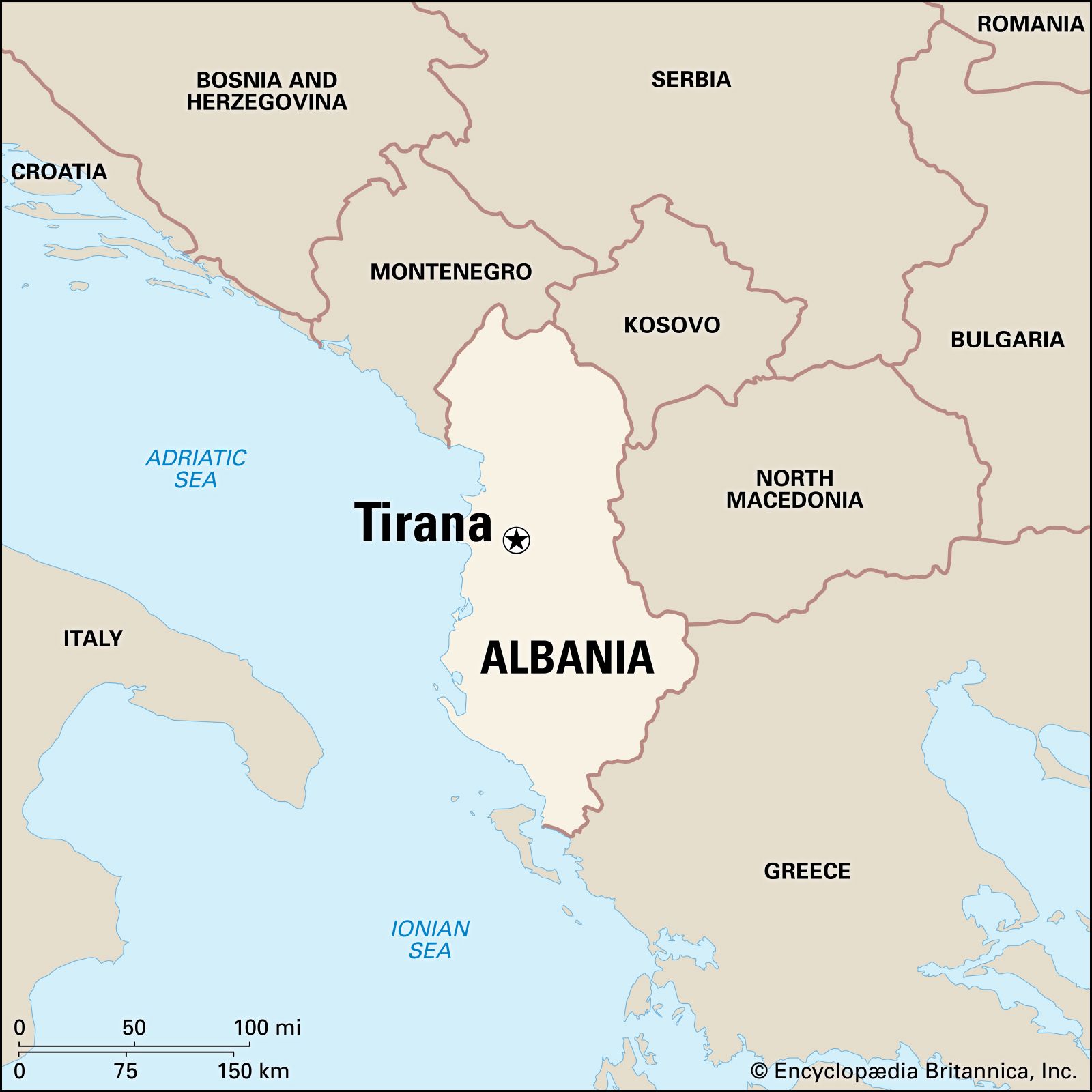 Sintético 104+ Imagen Albania En Mapa De Europa Mirada Tensa