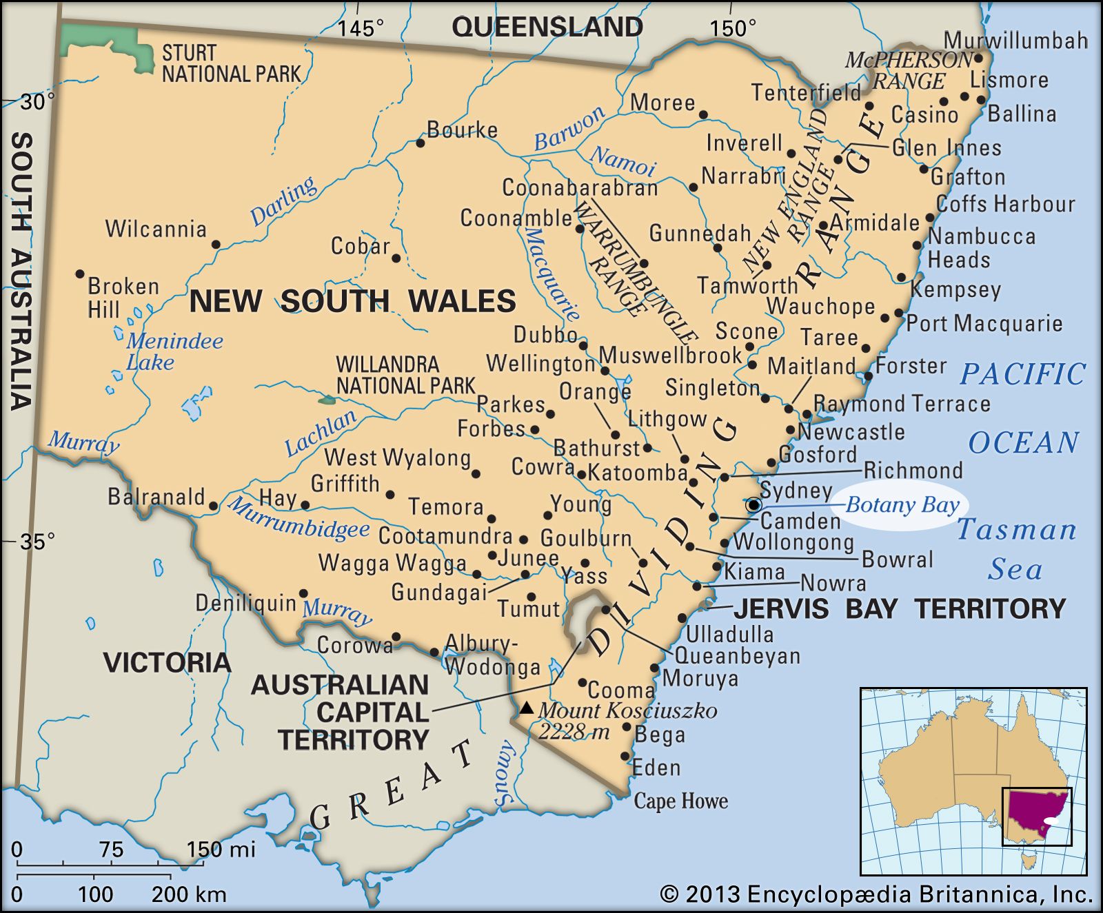 Botany Bay Australia Map