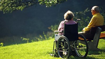 An elderly couple