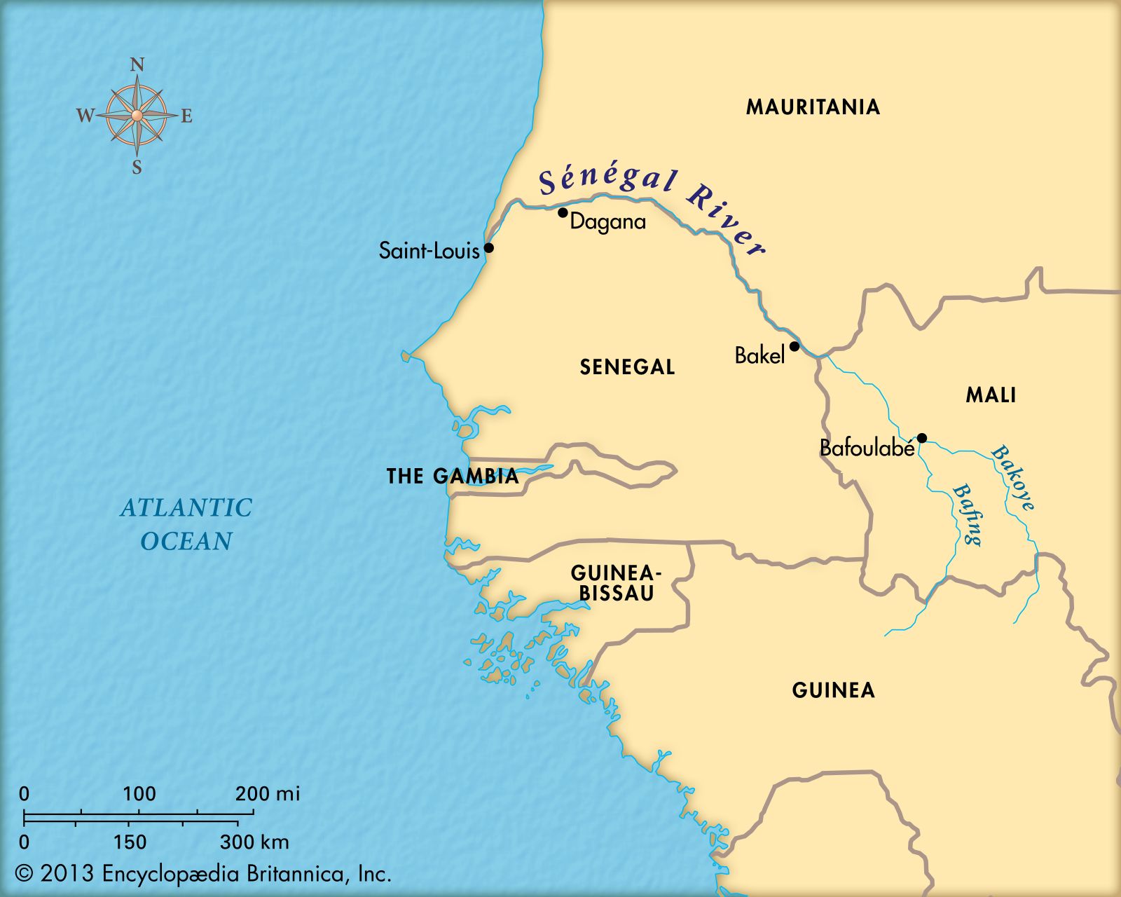 Physical Map Of Senegal Map Of Physical Map Of Senegal Western Images ...