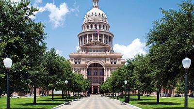 State capitol building in Austin, Texas.