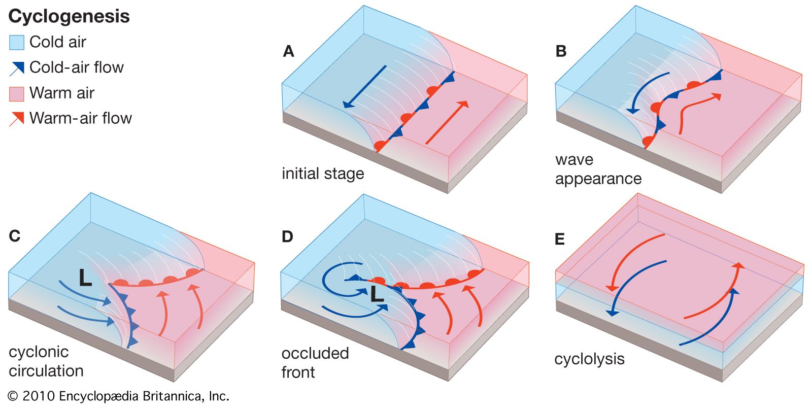 Extratropical Cyclone Diagram