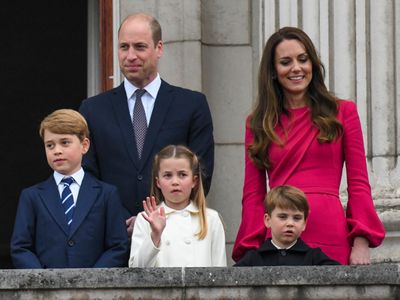 Prince William and Catherine, duchess of Cambridge, with their children