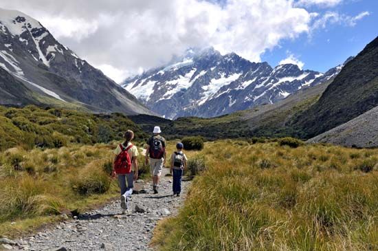 hiking: Aoraki/Mount Cook