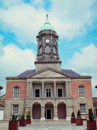 Clock tower at Dublin Castle