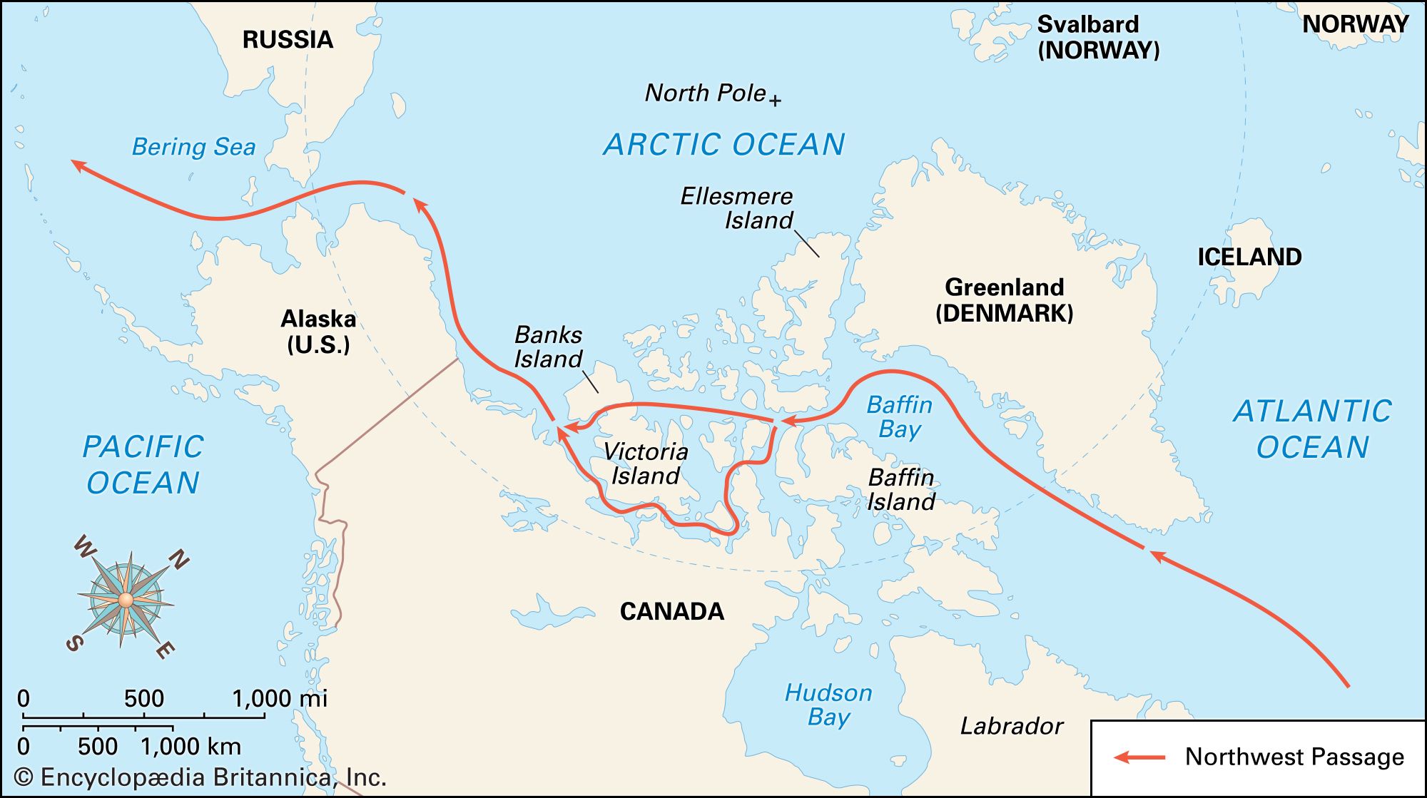 Henry Hudson Route Map