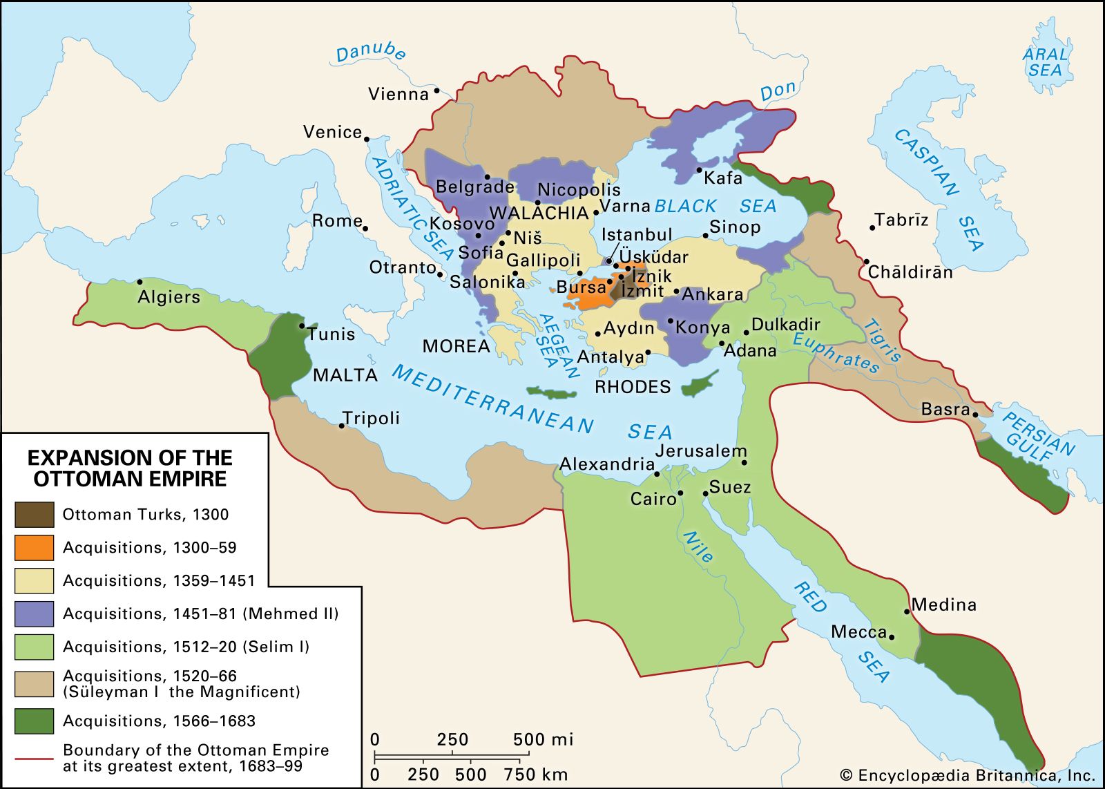 Ottoman Empire Timeline Map