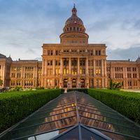 Texas State Capitol building in Austin, Texas. United States