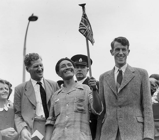 Tenzing Norgay and Edmund Hillary