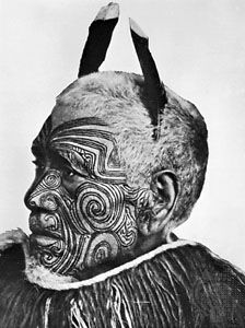 Māori: tattoos