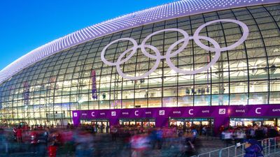 Bolshoy Ice Dome during ice hockey Men's Prelim. Sochi 2014 XXII Olympic Winter Games