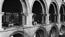 Romanesque archivolts over the arches of the nave of Southwell Minster, Nottinghamshire, England, mid-12th century