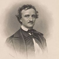 Portrait of Edgar Allan Poe by Frederick T. Stuart, c. about 1845