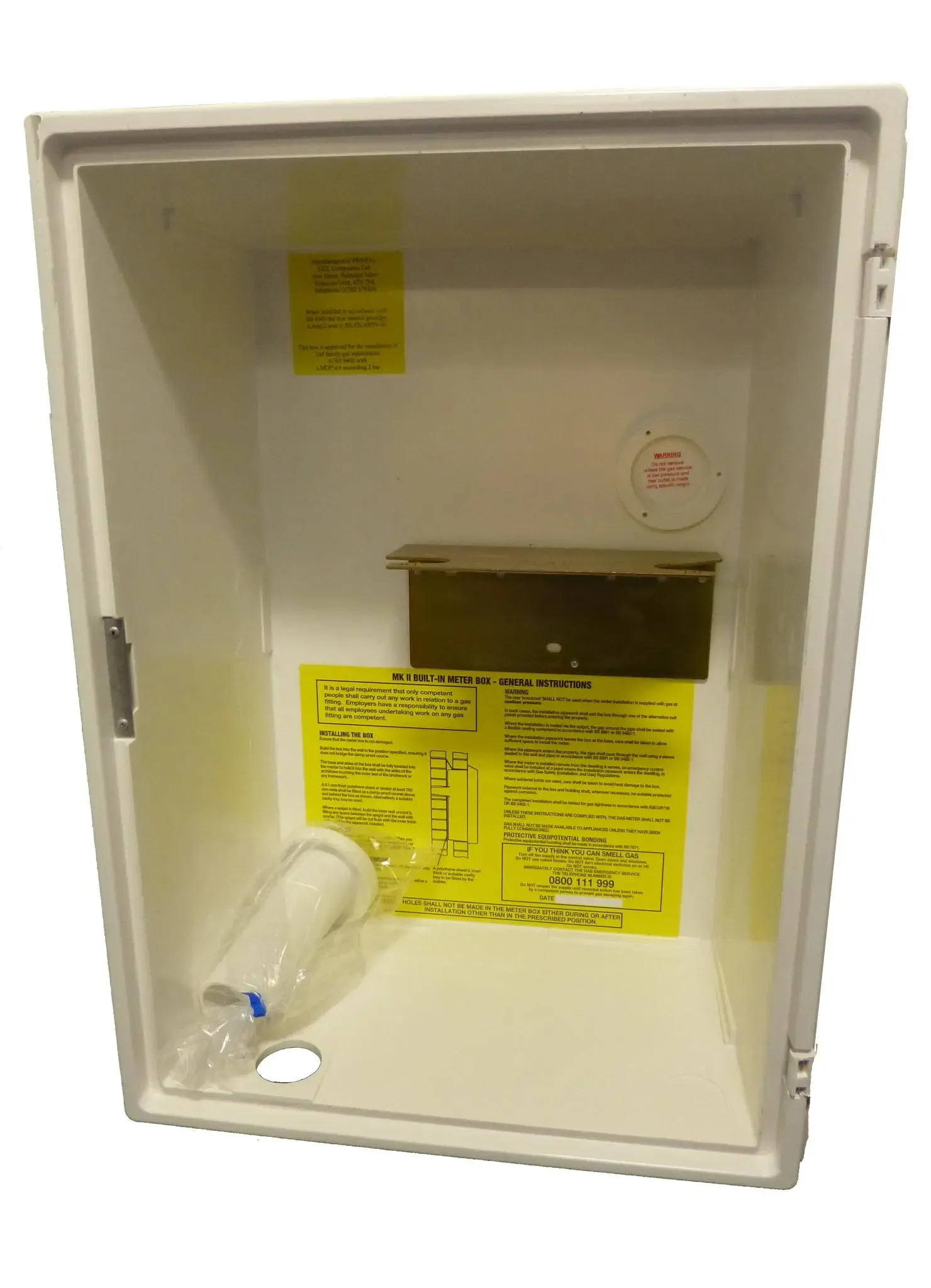 Recessed Gas Meter Box White | BuyMaterials.com