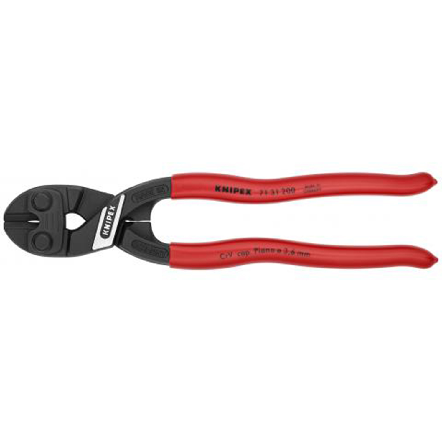 Knipex® Cobolt High Leverage Compact Bolt Cutters - Notched Blade