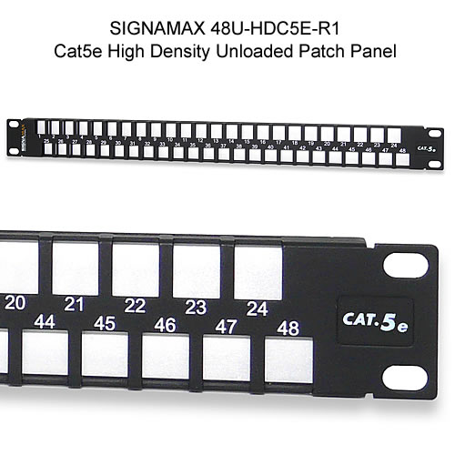 Signamax™ High-Density Field-Configurable Unloaded Patch Panels