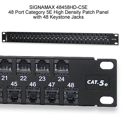 Signamax High-Density 48 Port Unshielded Patch Panels