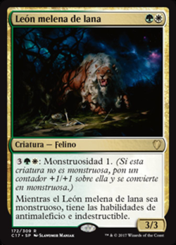 León crin de lana