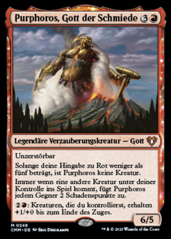 Purphoros, Gott der Schmiede