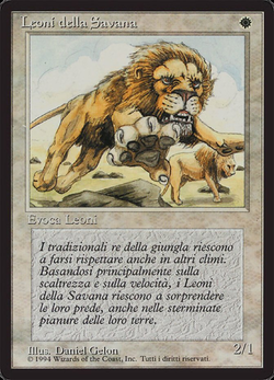 Leones de la sabana