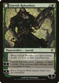 Garruk Relentless // Garruk, the Veil-Cursed image