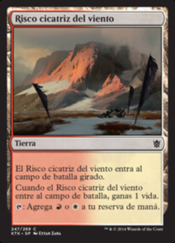 Risco cicatriz del viento