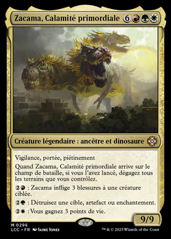 Zacama, Calamité primordiale