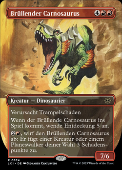 Brüllender Carnosaurus