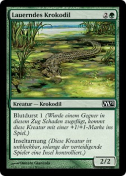 Lauerndes Krokodil