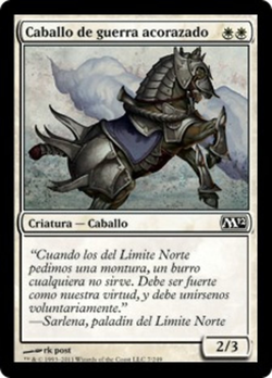 Caballo de guerra acorazado