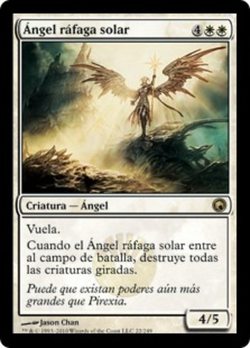 Ángel ráfaga solar