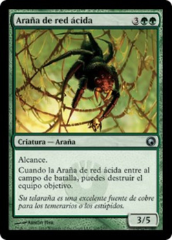 Araña de tela ácida