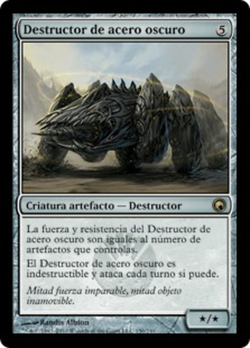 Destructor de acero oscuro