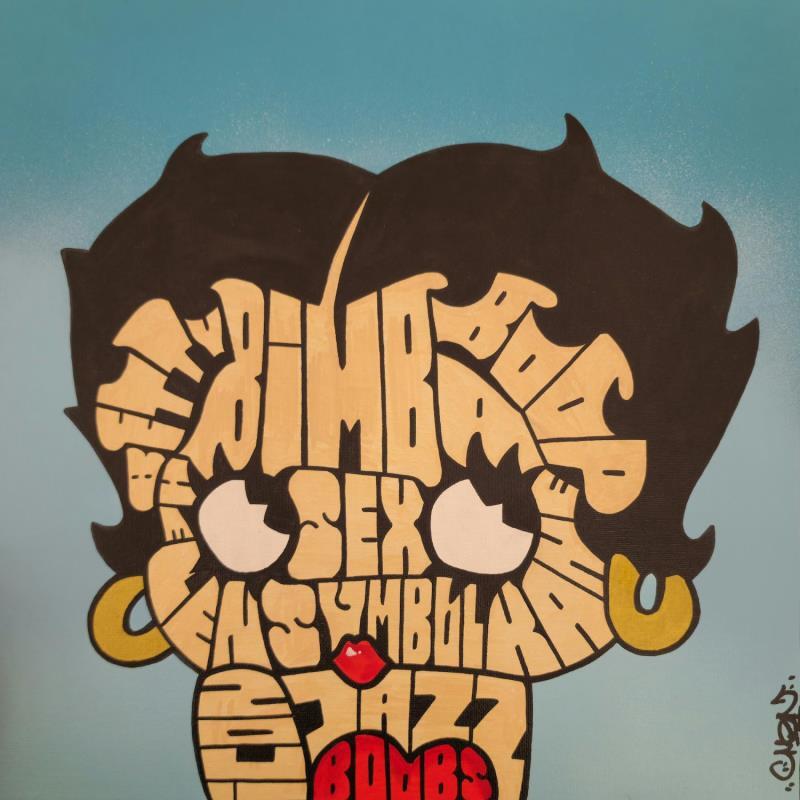 Peinture BETTY BOOP par Cmon | Tableau Pop-art Icones Pop