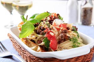 pasta with beef