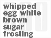 Whipped Egg White Brown Sugar Frosting