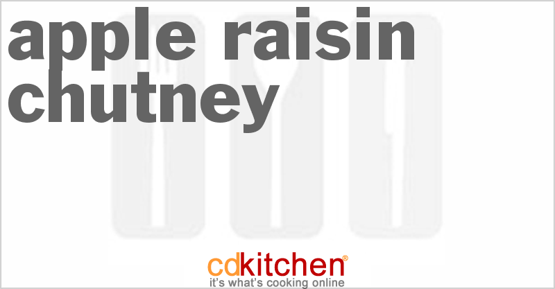 Apple Raisin Chutney - CDKitchen.com