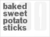 Lower Fat Baked Sweet Potato Sticks