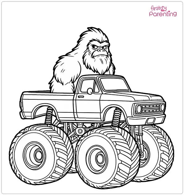 25 Monster Truck Coloring Pages - Free Printable, Sheets and Images for ...