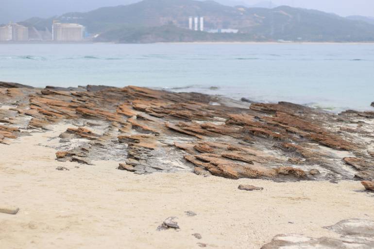 Sedimentary rocks Tung Ping Chau, National Geopark