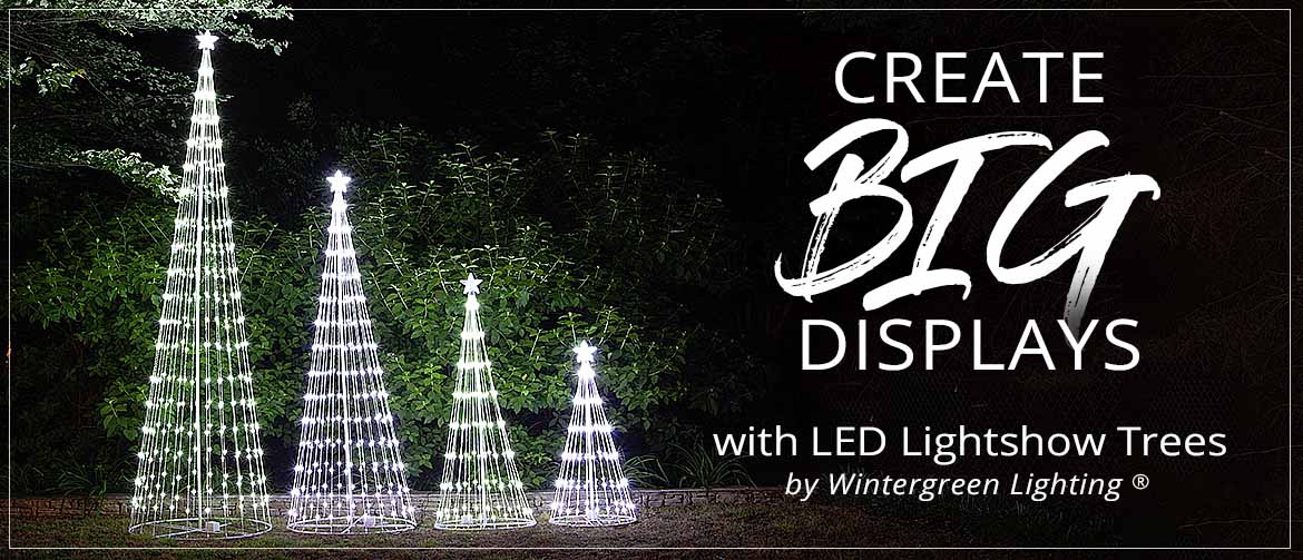 LED Light Show Outdoor Christmas Tree Create Big Displays