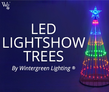 LED Light Show Outdoor Christmas Tree Hero Image