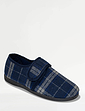 Cushion Walk Wide Fit Touch Fasten Slippers - Navy