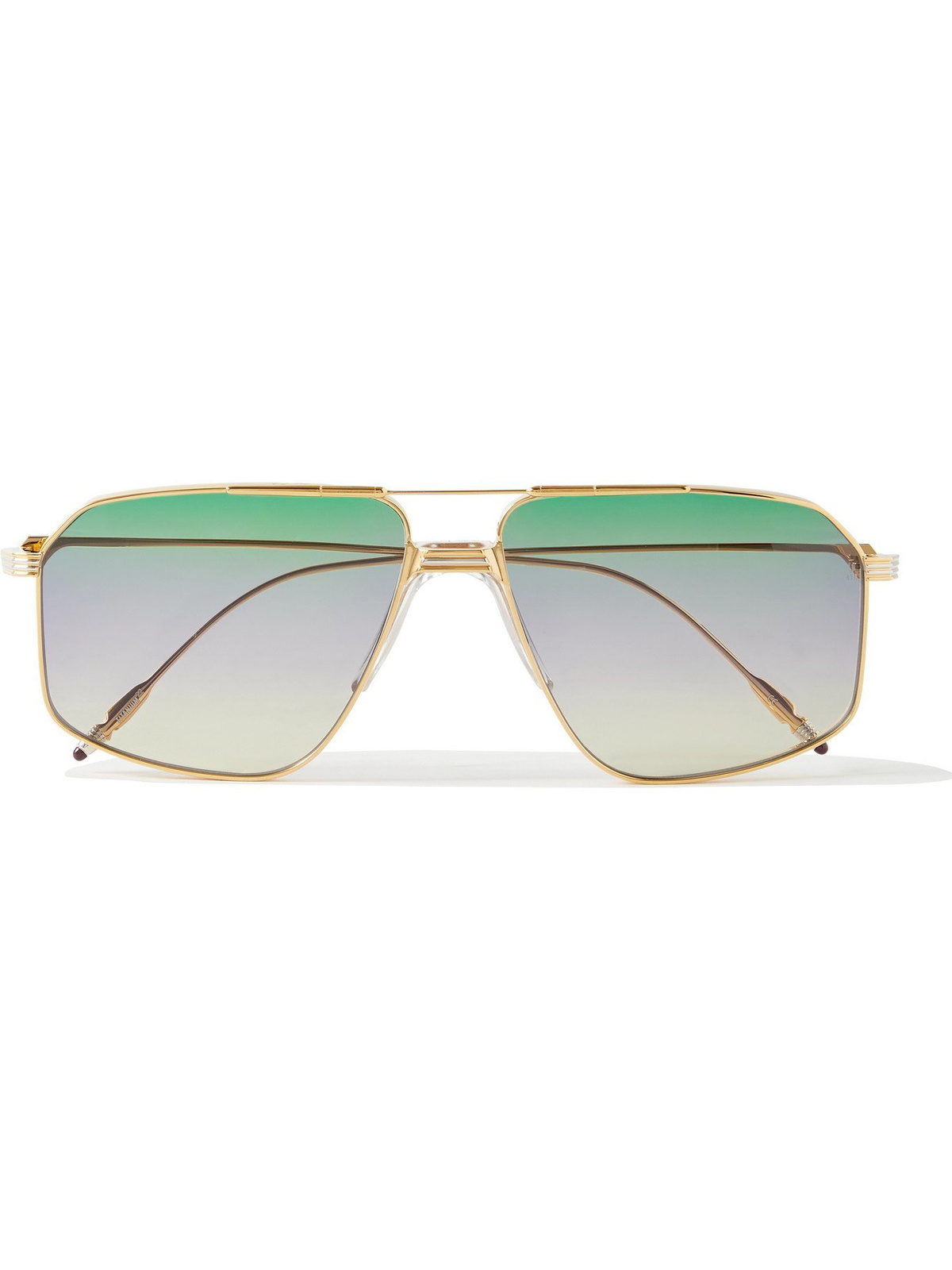 JACQUES MARIE MAGE - George Cortina Jagger Aviator-Style Gold-Tone ...