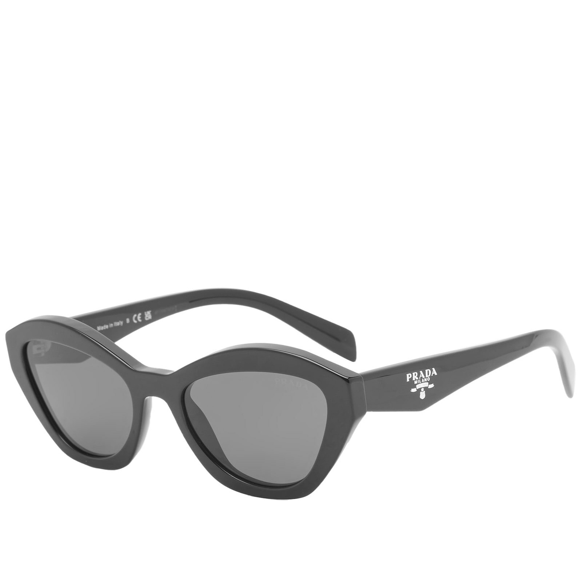 Prada Eyewear Women's PR A02S Sunglasses in Black/Dark Grey Prada